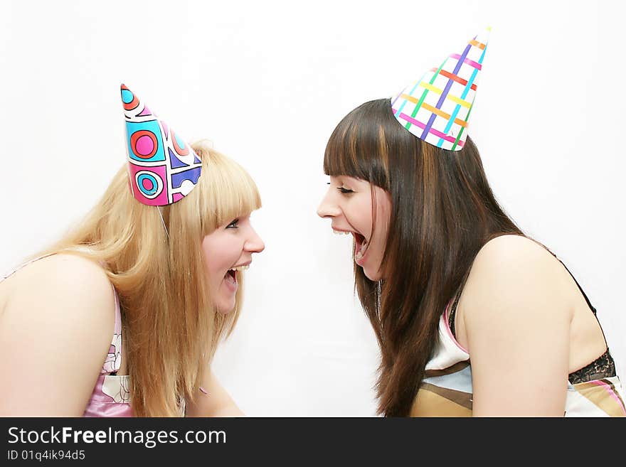 Two Woman Celebrating Birthday