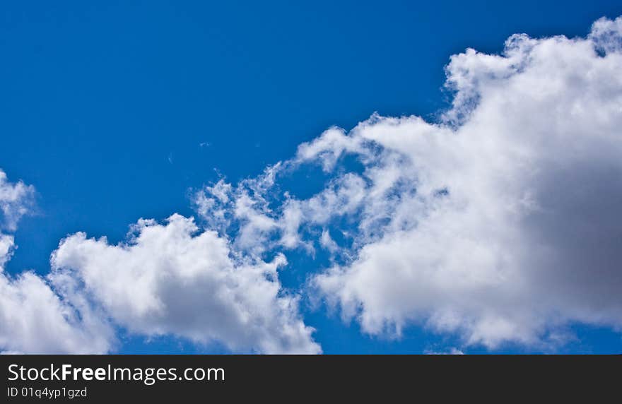 Nice clouds taken in a bright day in california