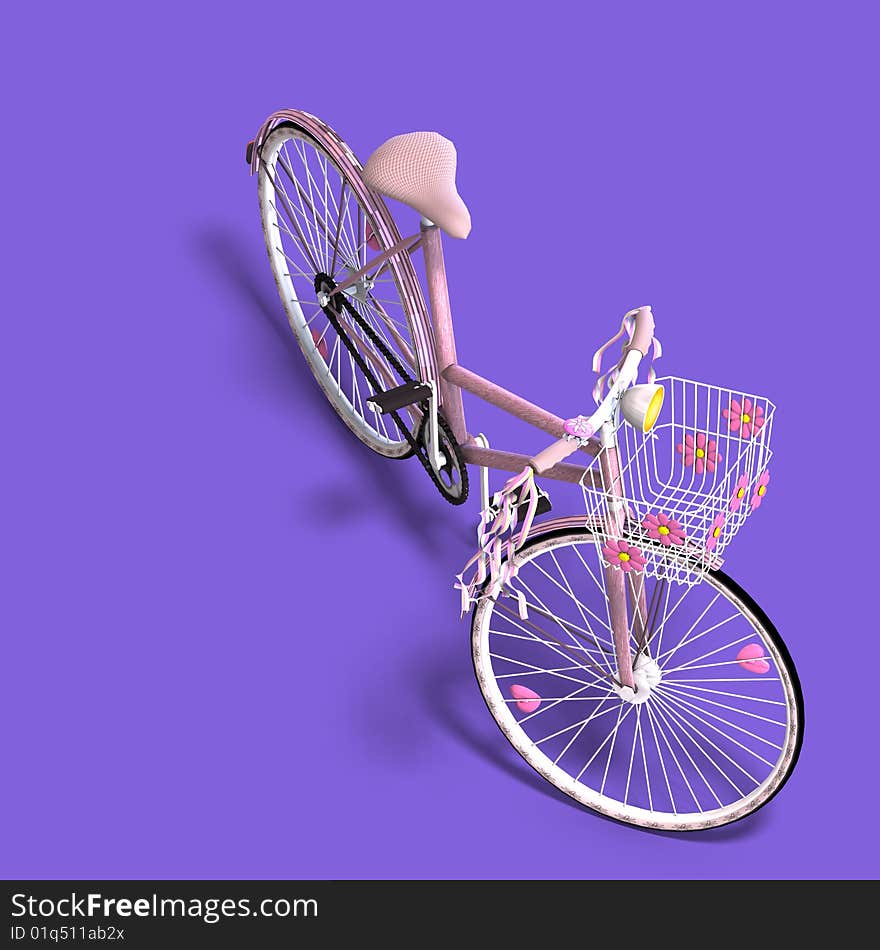 Rendering of a beautiful bike with Clipping Path and shadow. Rendering of a beautiful bike with Clipping Path and shadow