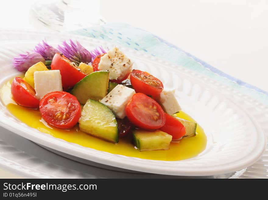 Tomato and Cucumber salad