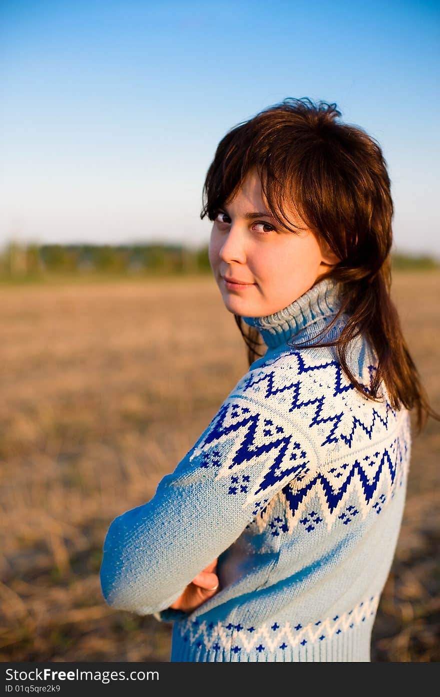 Sunny girl portrait