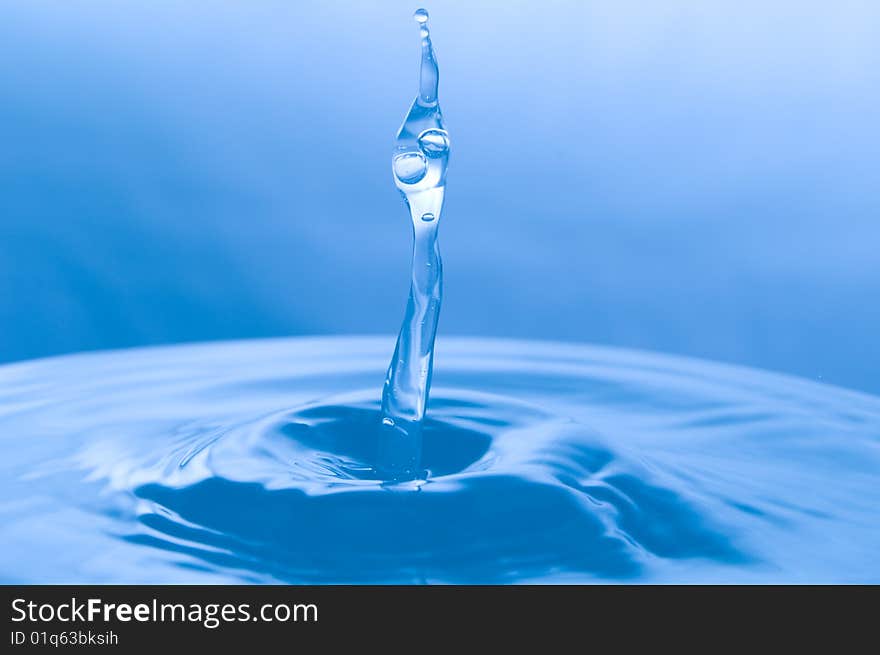 Shot of water splashing