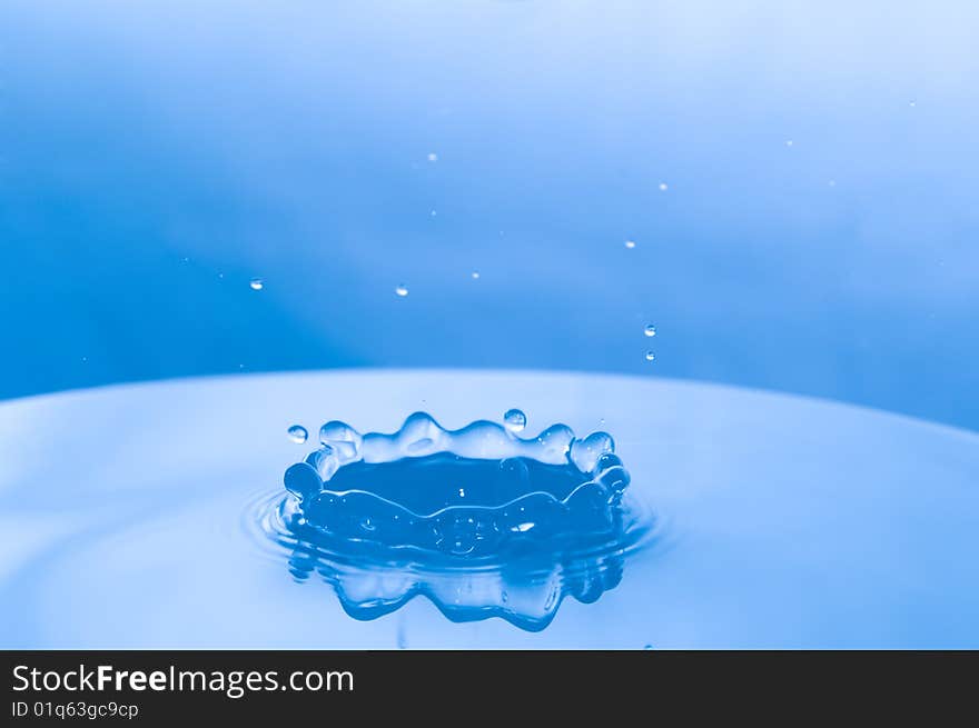 Shot of water splashing