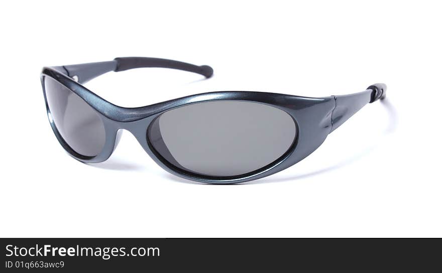 Modern sport sunglasses on white