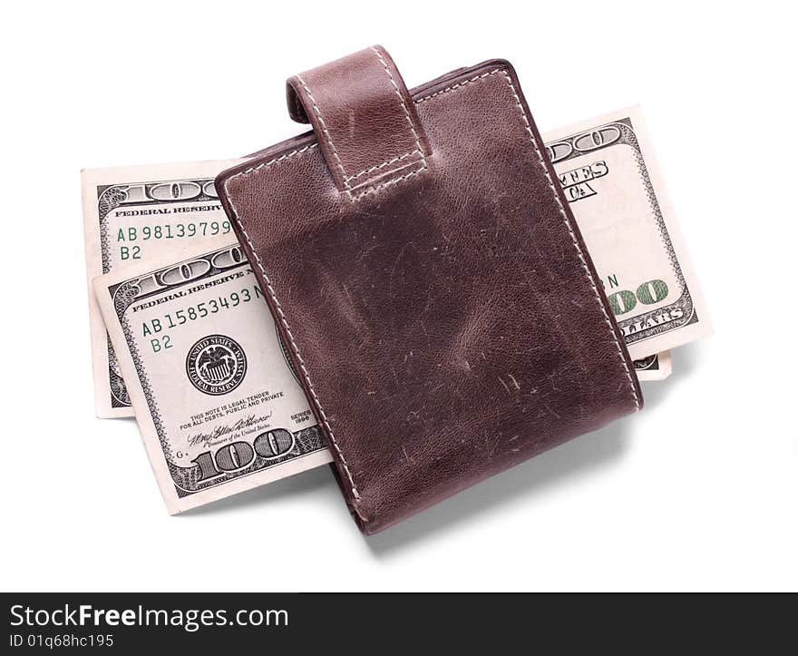 Leather Wallet With Money