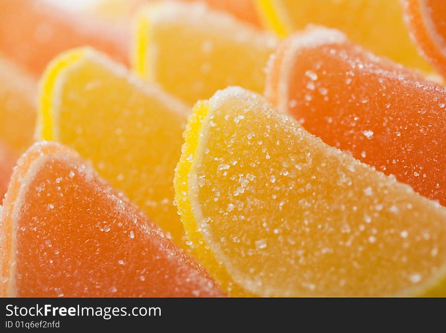 Macro Of Fruit Jellies