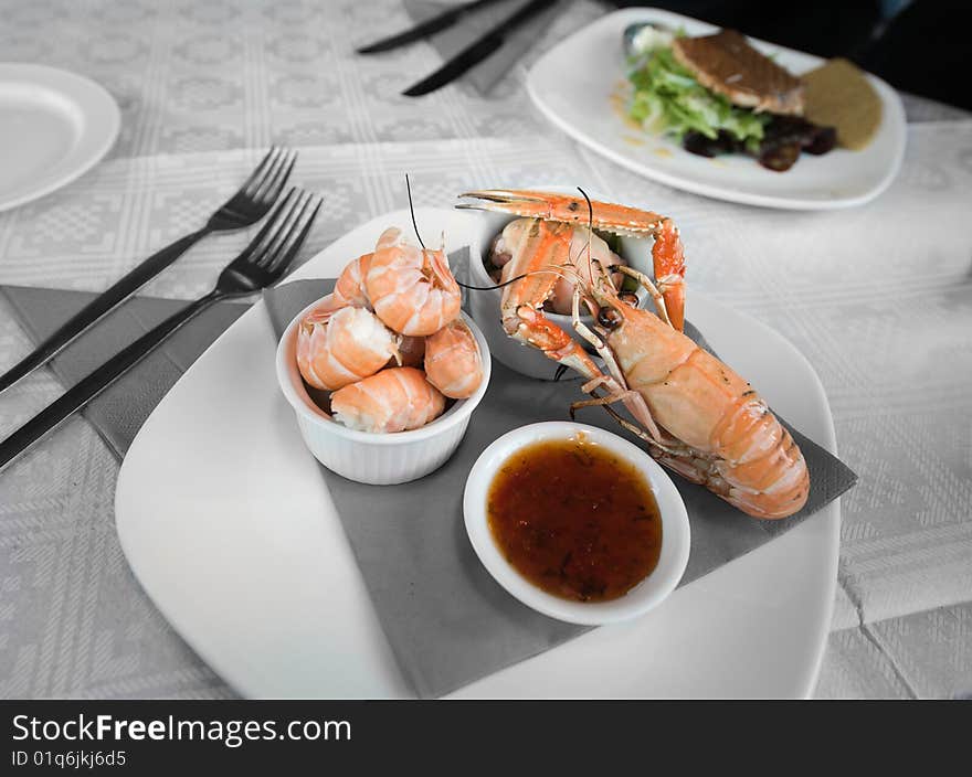 Prawn platter