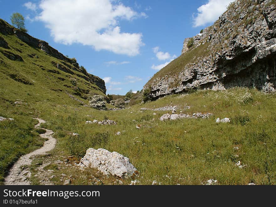 Taken within the heart of the valley at Lathkill Dale in Derbyshire, UK. Taken within the heart of the valley at Lathkill Dale in Derbyshire, UK