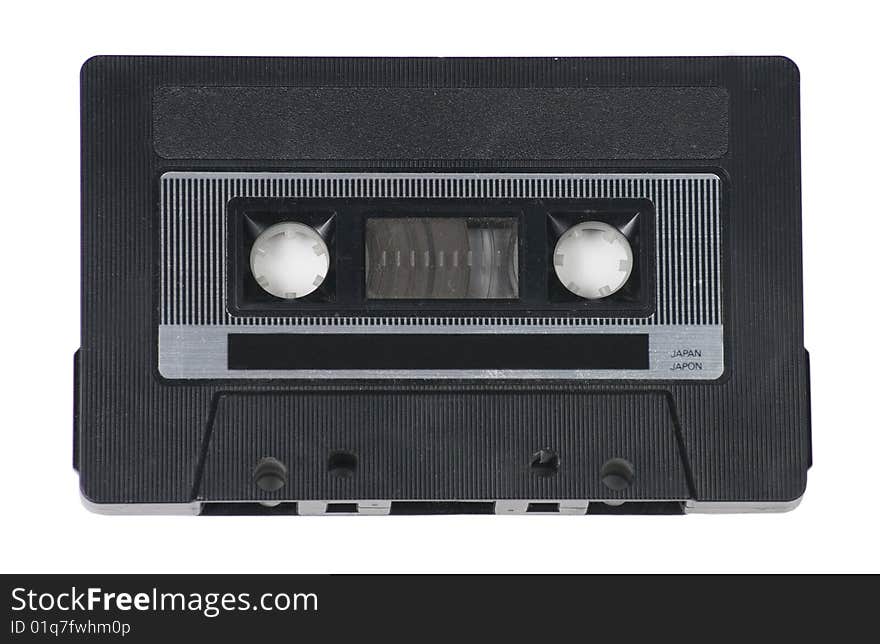 Audio Cassette Tape on White