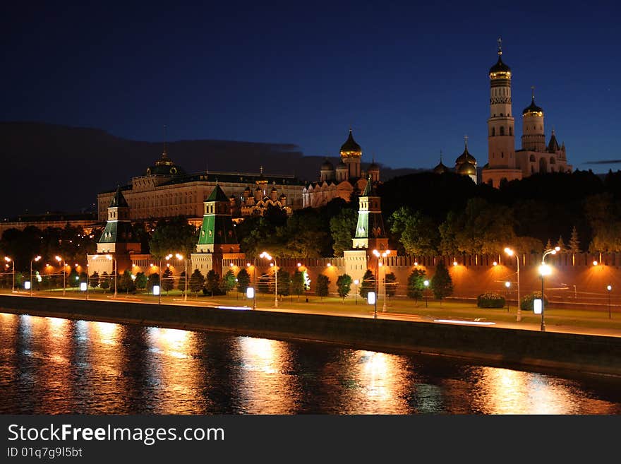 Kremlin at night