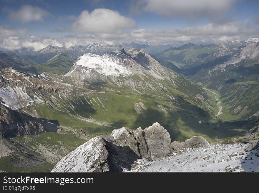 View from Valluga Summit