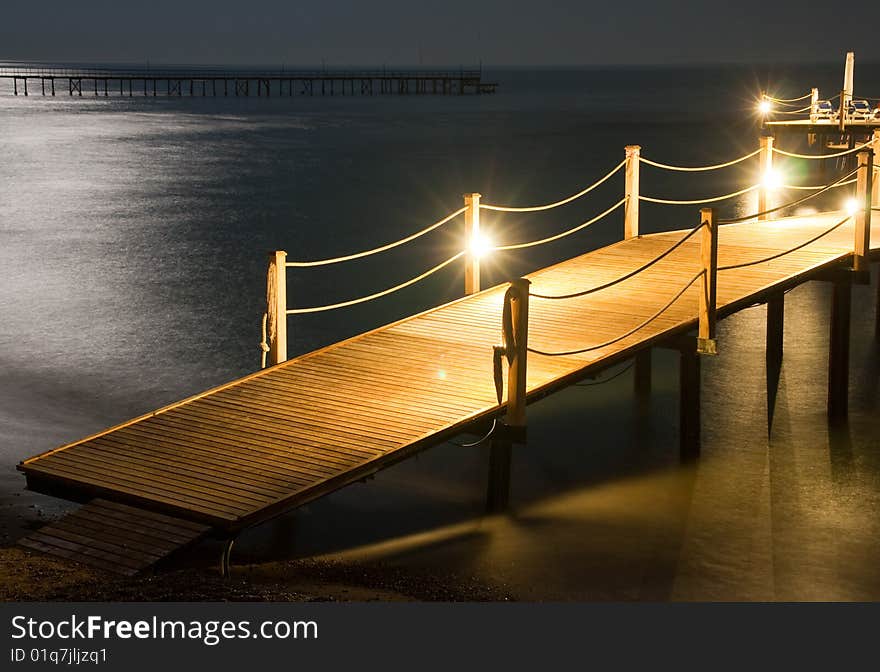 Night pier