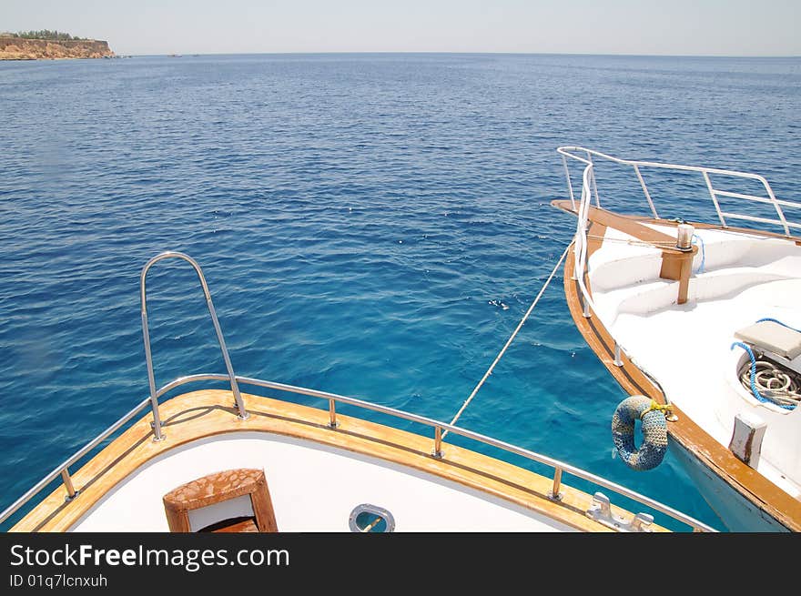 Yachts in the red sea