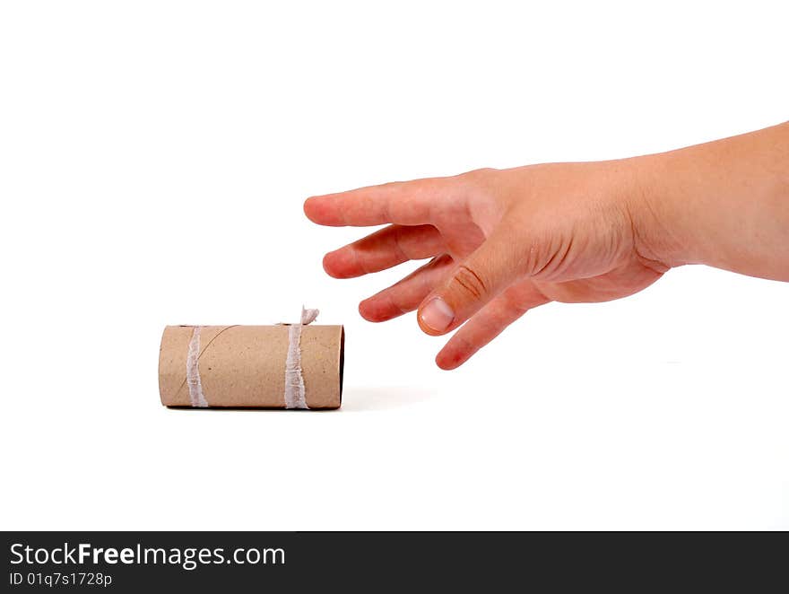 Man tries to keep step a toilet paper. Man tries to keep step a toilet paper