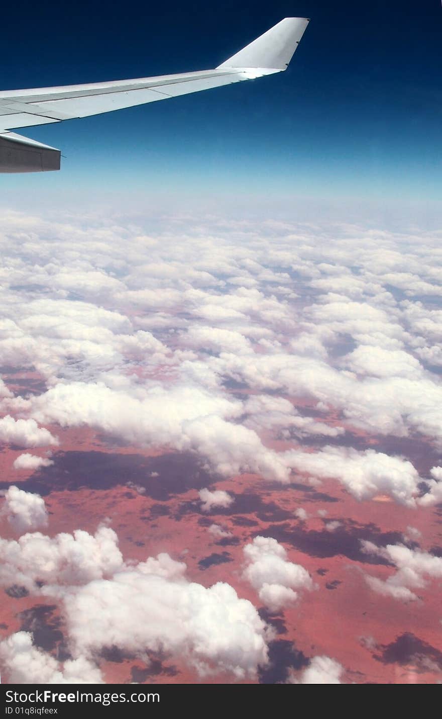 Red African Ground From Air