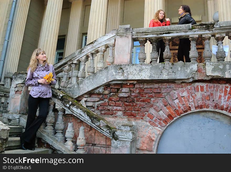 Two girls talk, and the third overhears