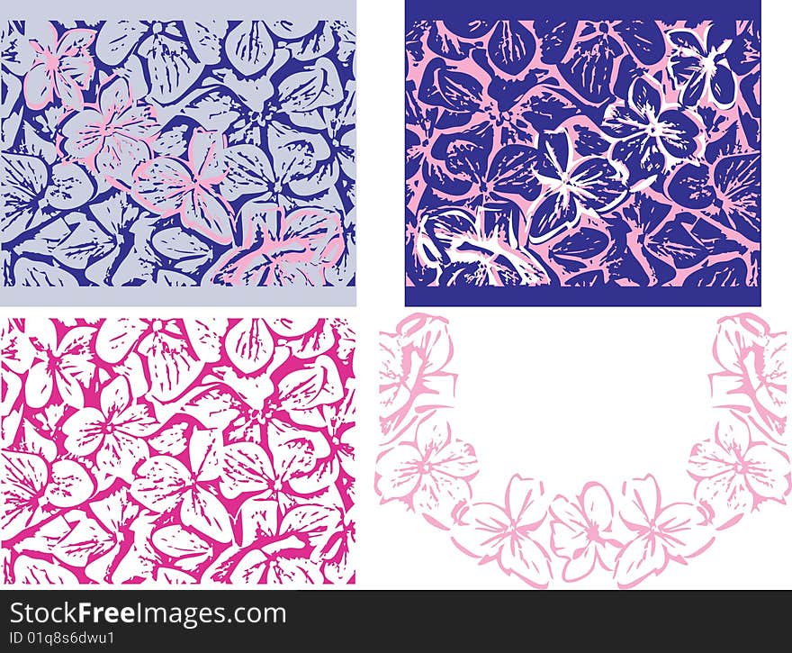 Creative four color background for all design