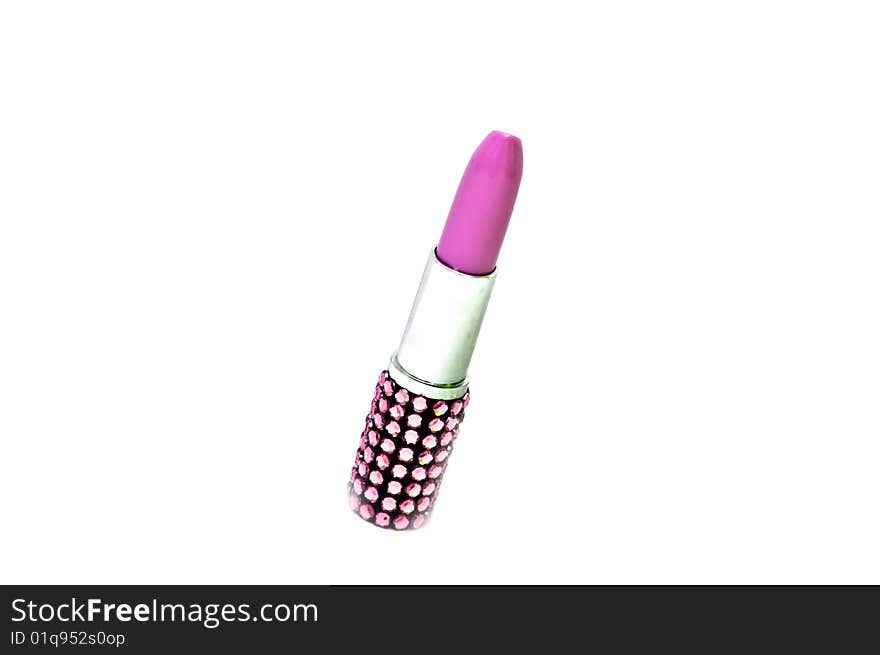 Phot of luxurious pink lipstick. Phot of luxurious pink lipstick