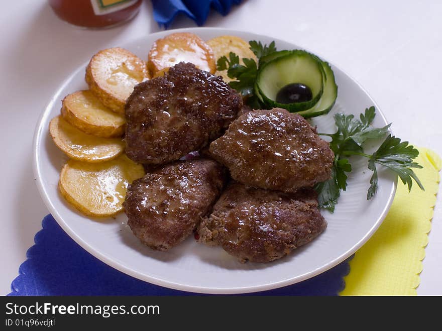 Pork Chops With Garnish