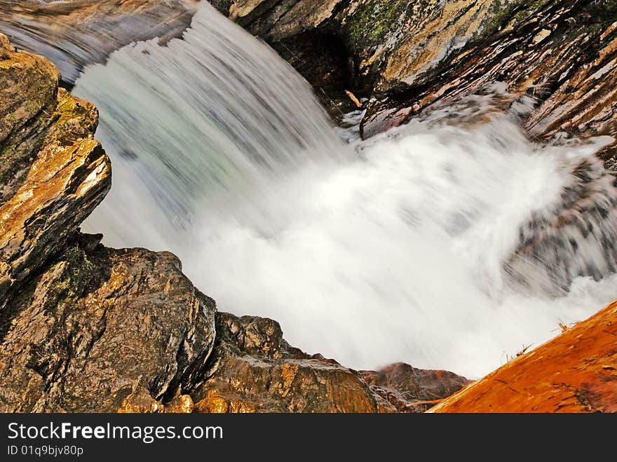 Water Flowing Over Rocks