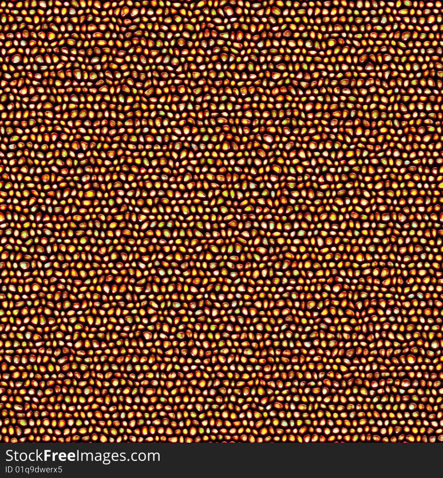 Seamless 3d texture of glossy pebble stones in warm colors. Seamless 3d texture of glossy pebble stones in warm colors