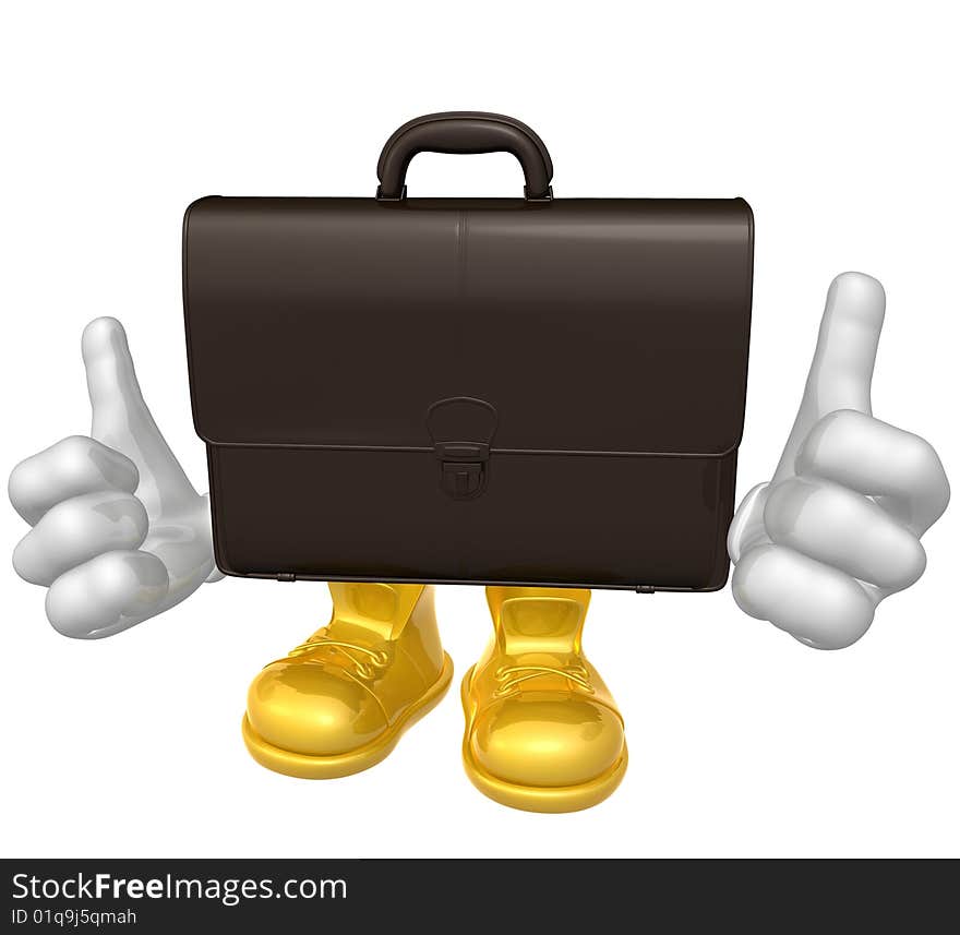 Mr Suitcase Mascot Character