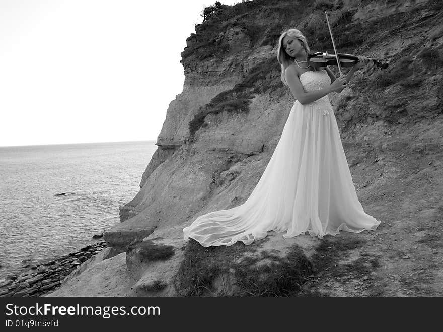 Bride With Violin