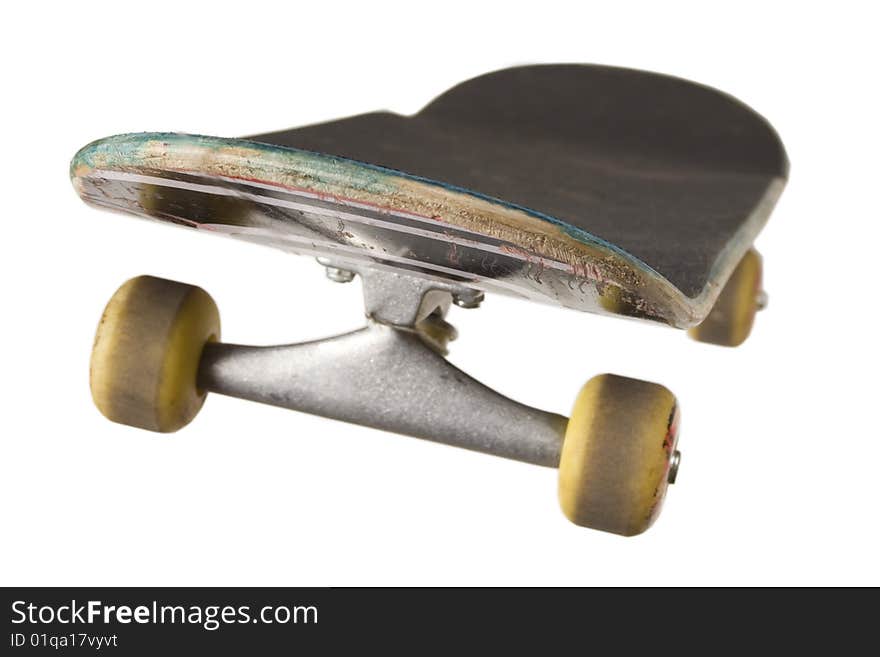 Skateboard on White Background