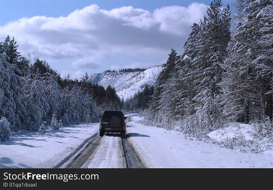 Winter carriage road