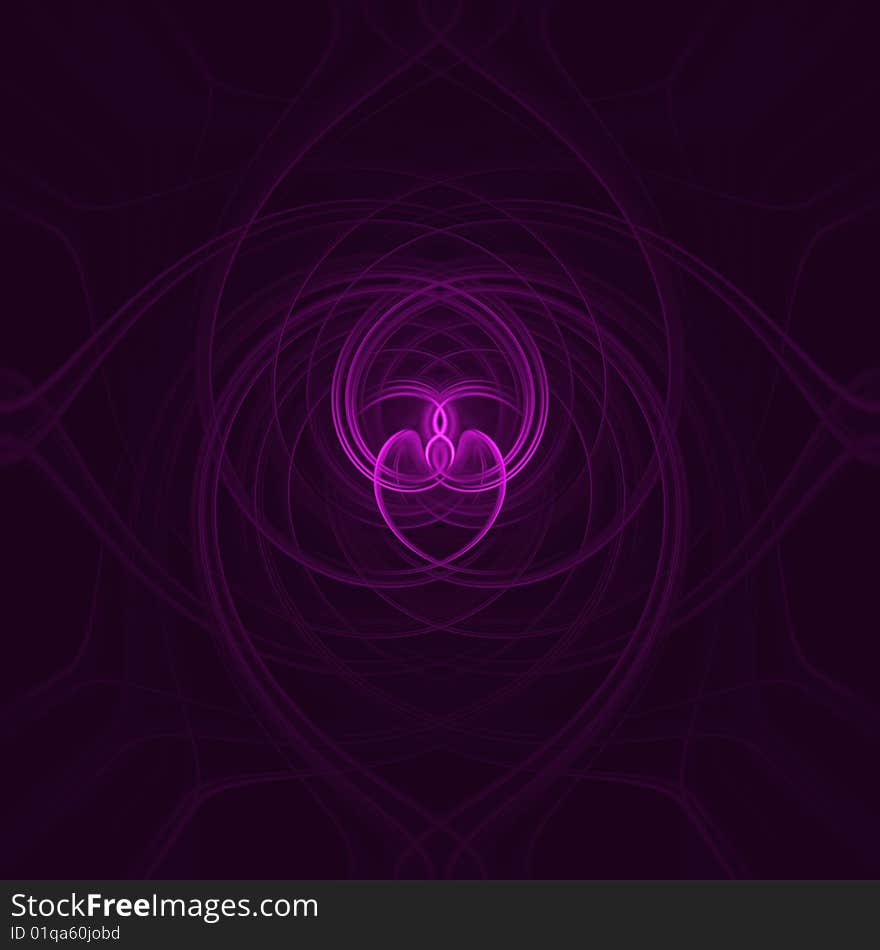 Colorful heart shaped digital design