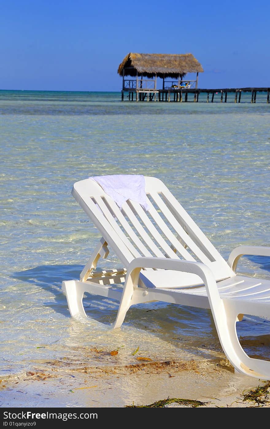 A view of tropical beach in cayo coco, cuba. A view of tropical beach in cayo coco, cuba