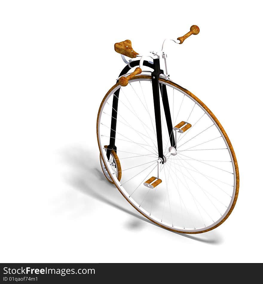 Rendering of a farthing with Clipping Path and shadow over white. Rendering of a farthing with Clipping Path and shadow over white