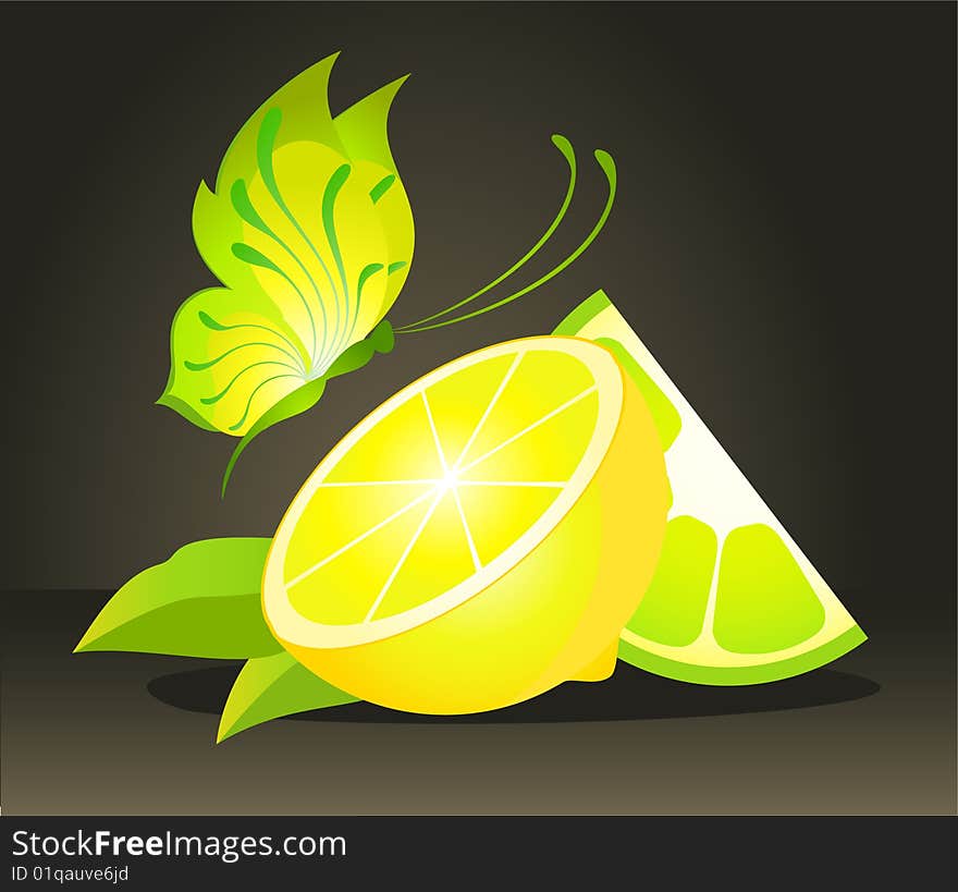 Beautiful juicy lemon