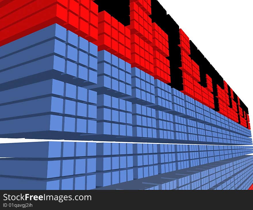 Equalizer bars also known as spectrum analyzer graph chart