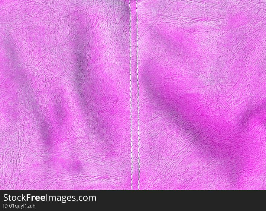 Natural pink leather texture background