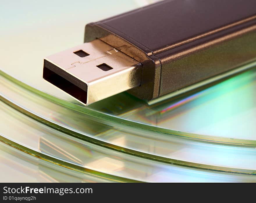 Usb Flash Memory Close-up Shot