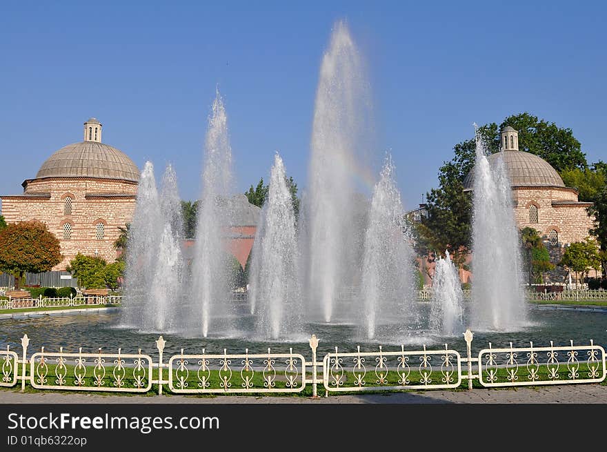 Park in front of  Hagia Sophia