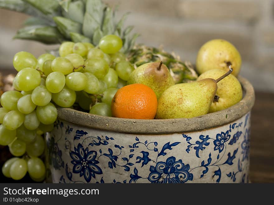 Basket full of fruits