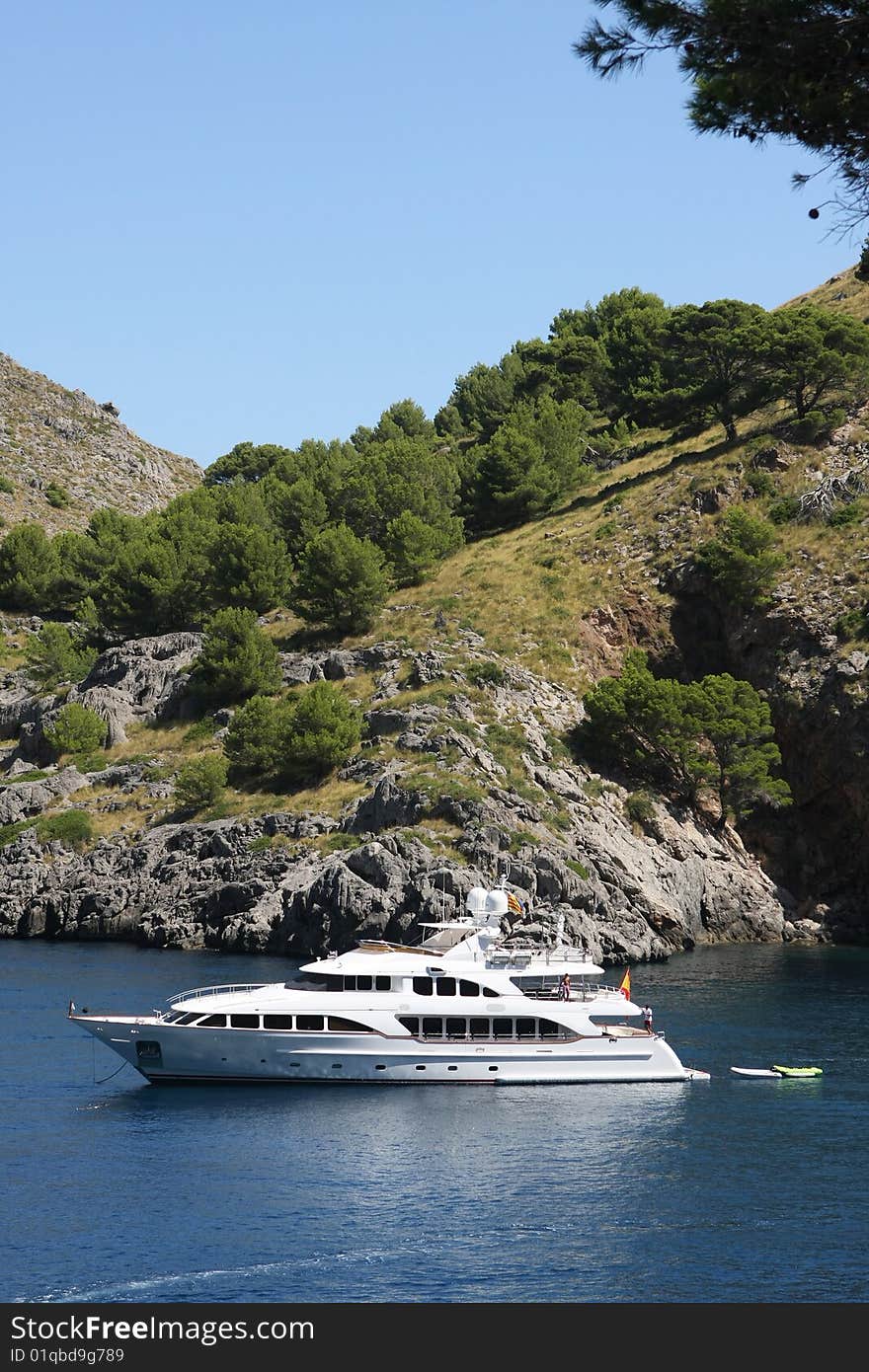 La Calobra beach at the spanish island Mallorca