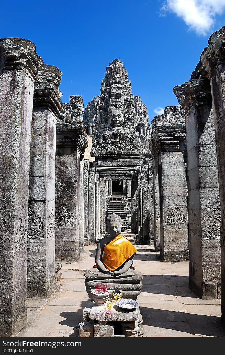 Historical Bayon Temple in Angkor Wat. Historical Bayon Temple in Angkor Wat