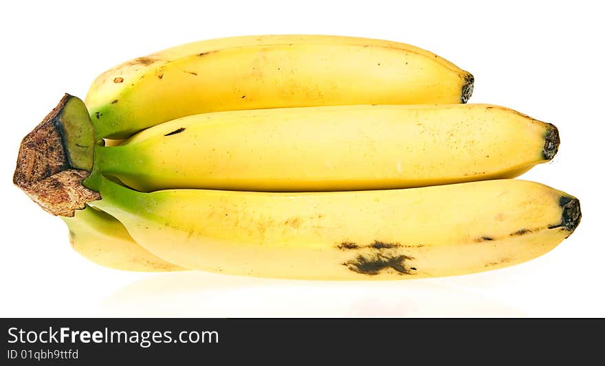 Bananas isolated on white background.