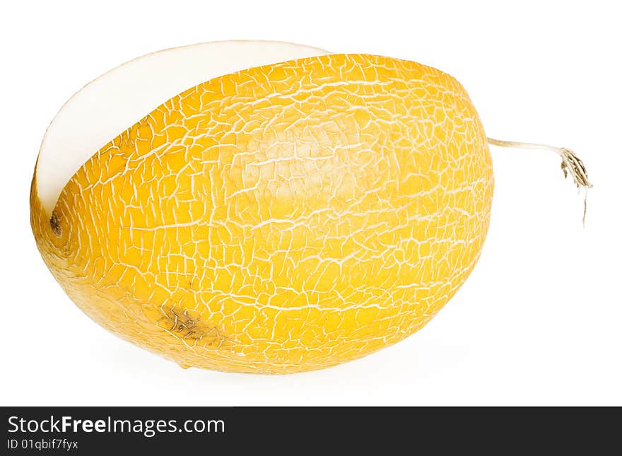 Melon isolated on white background.