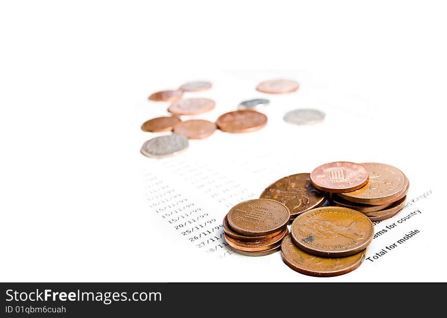 A very clean image showing some english coins and a bill, gives the 
feeling of a high class business but can be used for anything really. A very clean image showing some english coins and a bill, gives the 
feeling of a high class business but can be used for anything really.