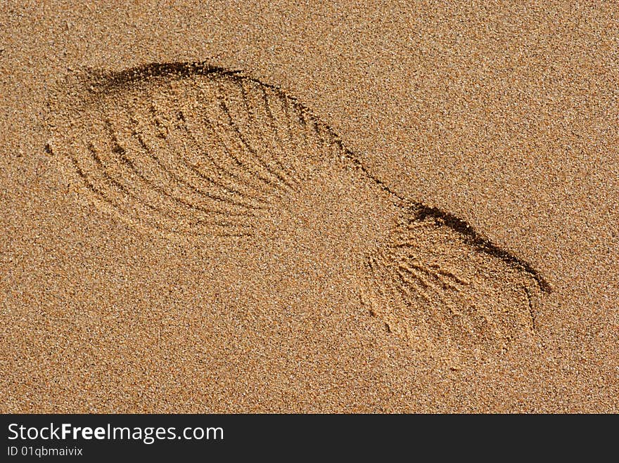 Sandy Shoe Print