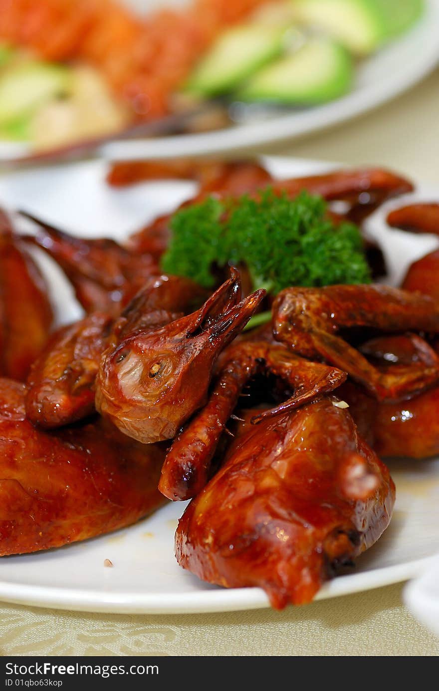 Hong Kong Famous Fried Baby Chicken. Hong Kong Famous Fried Baby Chicken