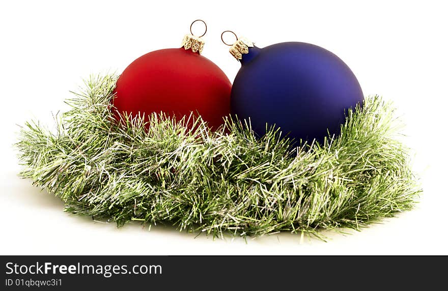 Christmas ball isolated on white background. Christmas ball isolated on white background