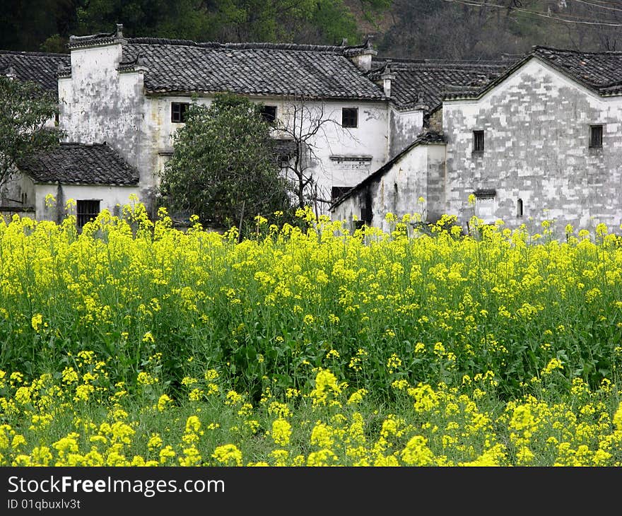 Chinese construction of Anhui in spring