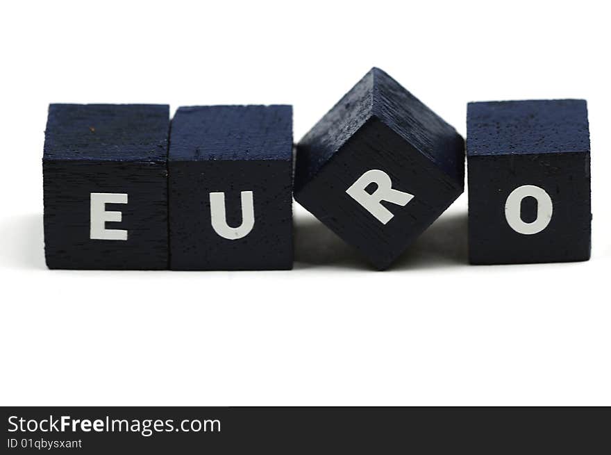 The word euro spelled out