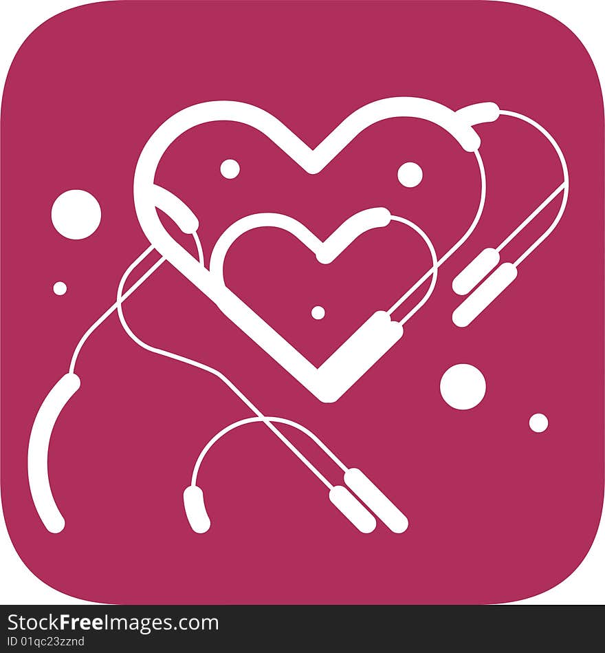 Hearts within heart vector