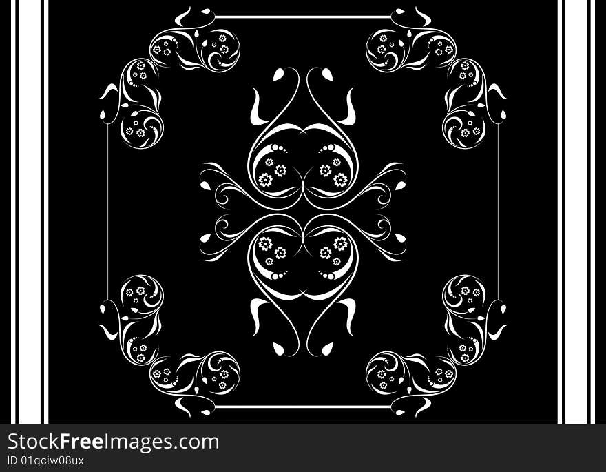 Black ornate background